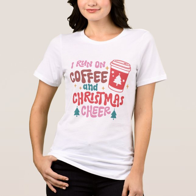 Cute Christmas Cheer Tri-Blend Shirt (Front)
