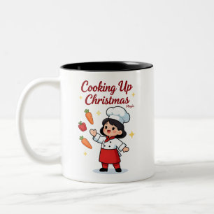 Cute Christmas Chef Mug for Holiday Cheer