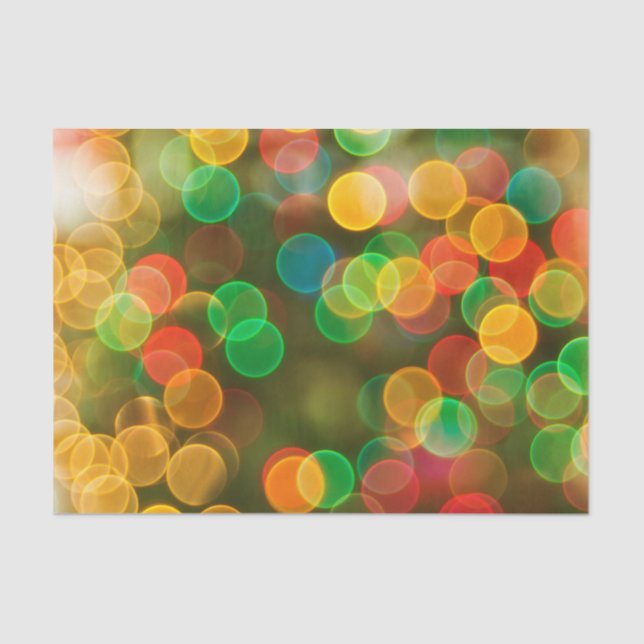 Cute Christmas Colourful Bubbles Tissue Paper (Front)
