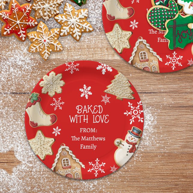 Cute Christmas Cookie Sweet Treat Gift Plate (Creator Uploaded)
