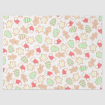 Cute Christmas Cookie Tissue Paper