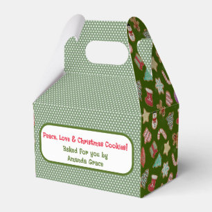 Cute Christmas Cookies Favour Box