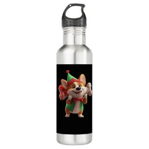 Cute Christmas Corgi Classic T-Shirt 710 Ml Water Bottle