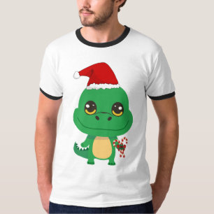 Cute Christmas Crocodile T-Shirt