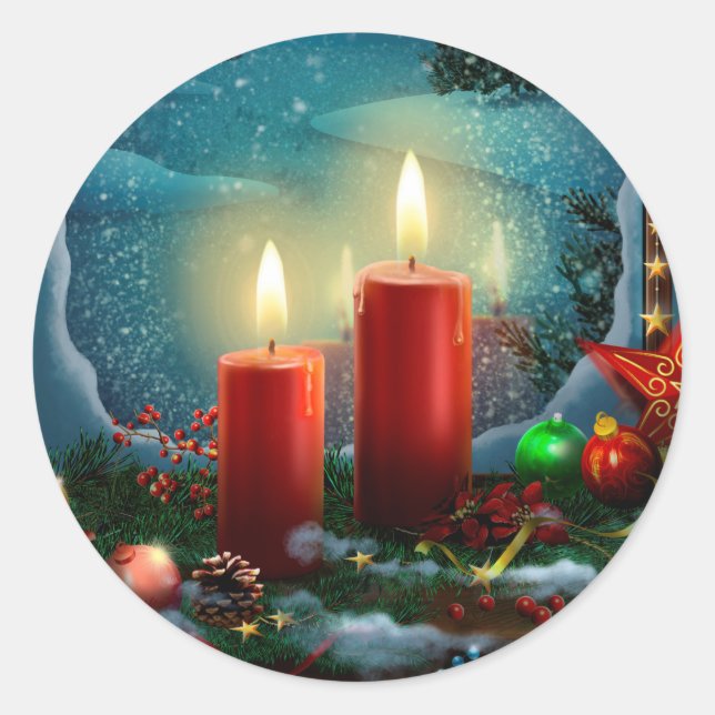 Cute Christmas customised gift Sticker (Front)