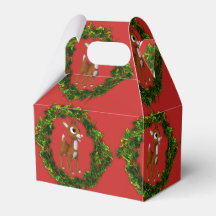 Cute Christmas Deer and Wreath