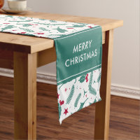 Cute Christmas deer & Christmas holly pattern
