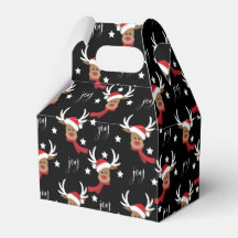 Cute Christmas Deer Favour Box - Gable