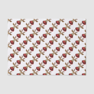 Cute Christmas Design Rudolf-Red Nose Rain-Deer Tissue Paper