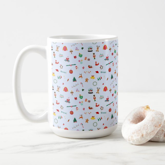 Cute Christmas details  Coffee Mug (With Donut)