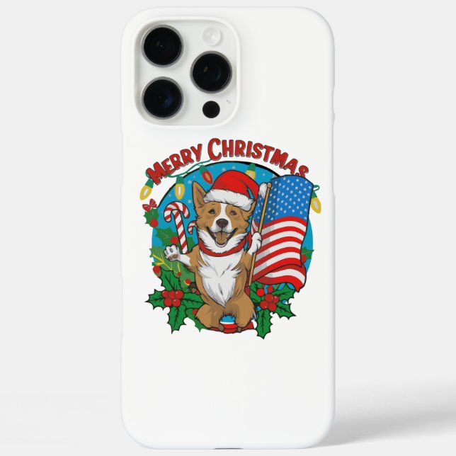 Cute Christmas Dog Case-Mate iPhone Case (Back)