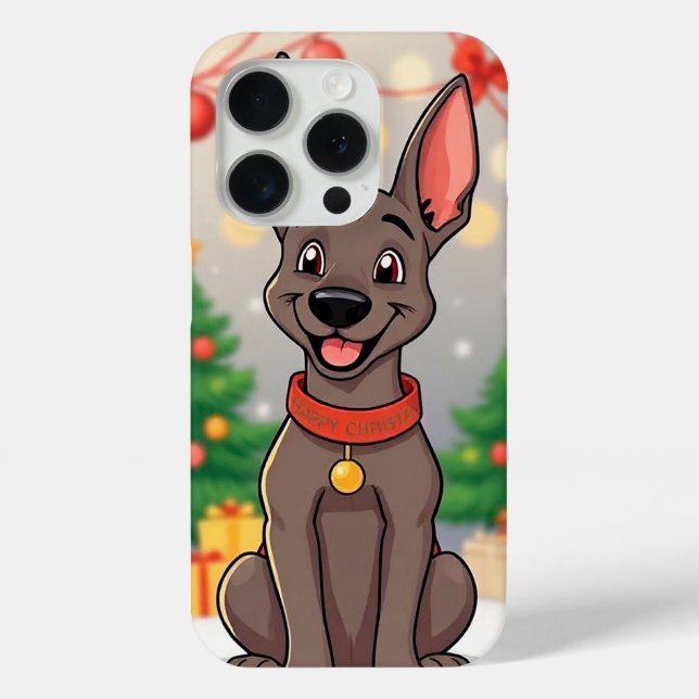 Cute christmas Dog Case-Mate iPhone Case (Back)