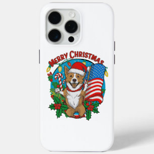 Cute Christmas Dog iPhone 15 Pro Max Case