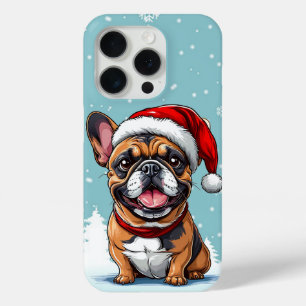 Cute christmas dog iPhone 15 pro case