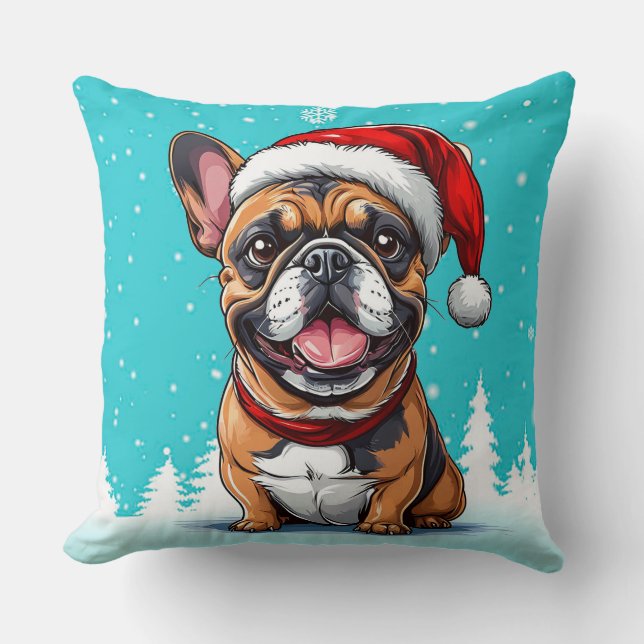Cute christmas dog cushion (Front)