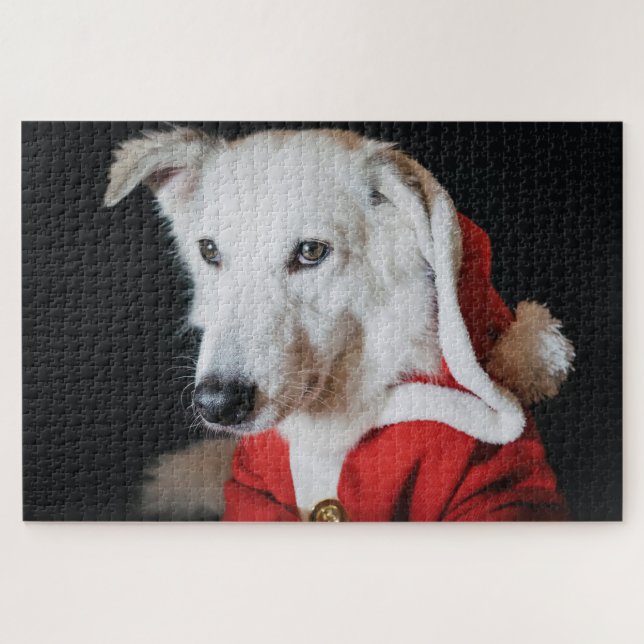 Cute Christmas Dog  Puzzle (Horizontal)
