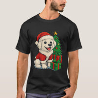 Cute Christmas Dog, Santa Hat Dog, With Christmas 