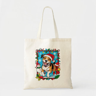 Cute Christmas Dog Tote Bag