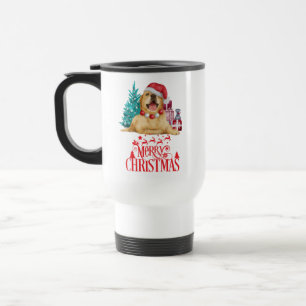Cute christmas dog travel mug