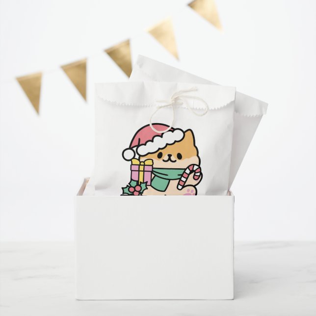 Cute Christmas Dog - Yappy Howlidays  Favour Bags (Party)