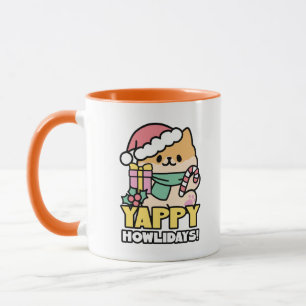 Cute Christmas Dog - Yappy Howlidays Mug