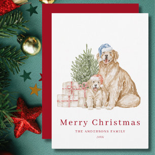 Cute Christmas dogs Christmas Holiday Card