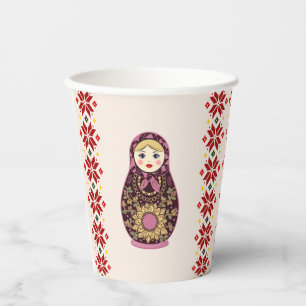 Cute Christmas Doll Paper Cups