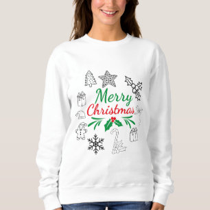 Cute Christmas Doodles Sweatshirt