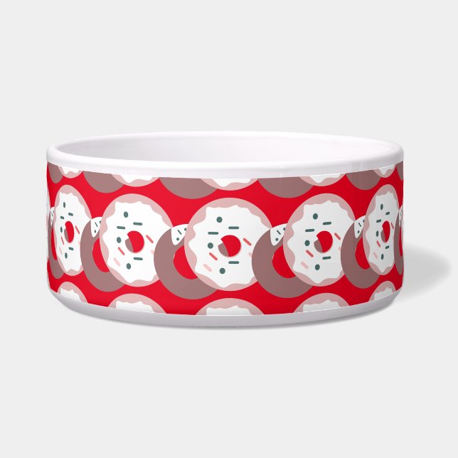 Cute Christmas Doughnut Sprinkles Frosted Cat Dog (Front)