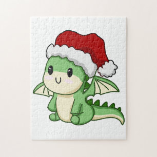 Cute Christmas dragon Jigsaw Puzzle