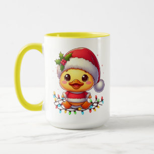 Cute Christmas Duck Cartoon Santa-68362 Mug