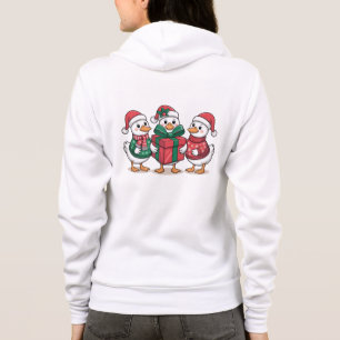 Cute Christmas Ducks Cartoon Art-68105 Hoodie