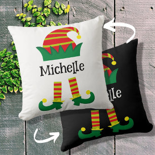 Cute Christmas Elf Cap & Legs Custom  Cushion