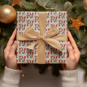 Cute Christmas Elf Festive Letter R Wrapping Paper