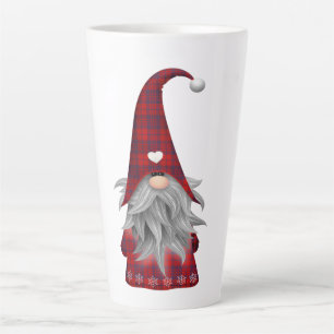 Cute Christmas Elf Gnome Latte Mug