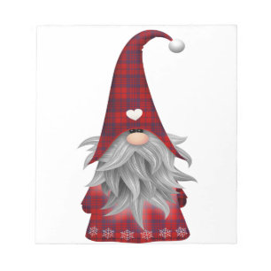 Cute Christmas Elf Gnome Notepad