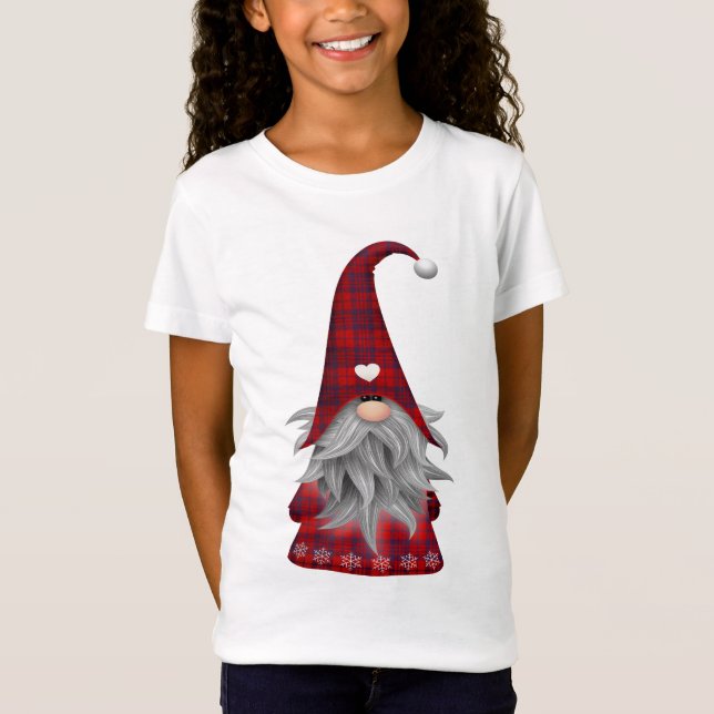 Cute Christmas Elf Gnome T-Shirt (Front)