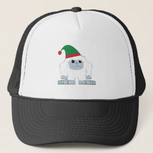 Cute Christmas Elf Yeti Trucker Hat