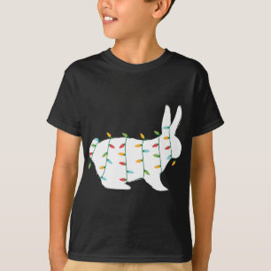 Cute Christmas for Animal Lover Christmas Lights R T-Shirt