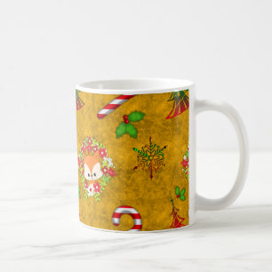 Cute Christmas Fox Coffee Mug