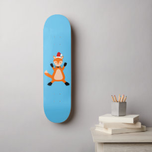 Cute Christmas Fox Skateboard