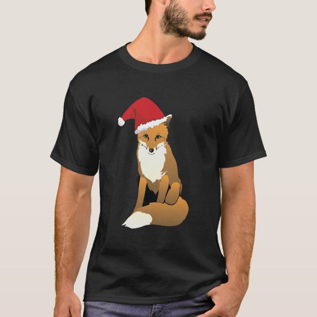Cute Christmas Fox T-Shirt (Front)