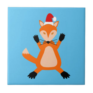 Cute Christmas Fox Tile