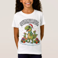 Cute Christmas Fukuiraptor Family – Festive Dino C