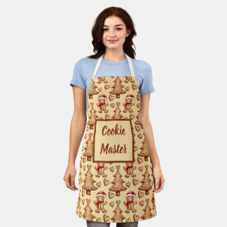 Cute christmas gingerbread apron