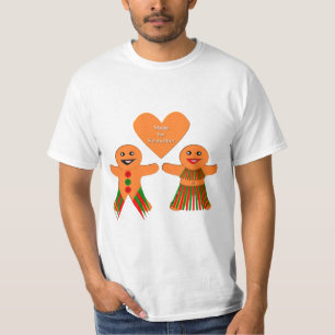 Cute Christmas Gingerbread Couple T-Shirt