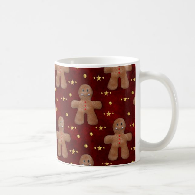 Cute Christmas Gingerbread Man Coffee Mug (Right)
