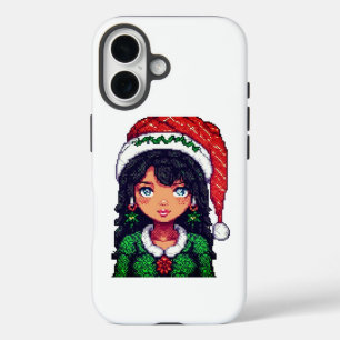 Cute Christmas girl iPhone 16 Case