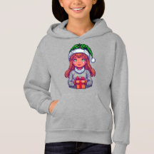 Cute Christmas girl  pixelart 