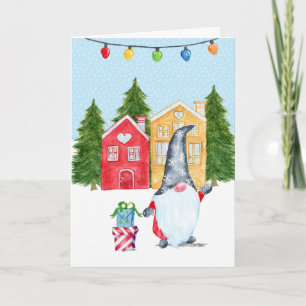 Cute Christmas Gnome Card